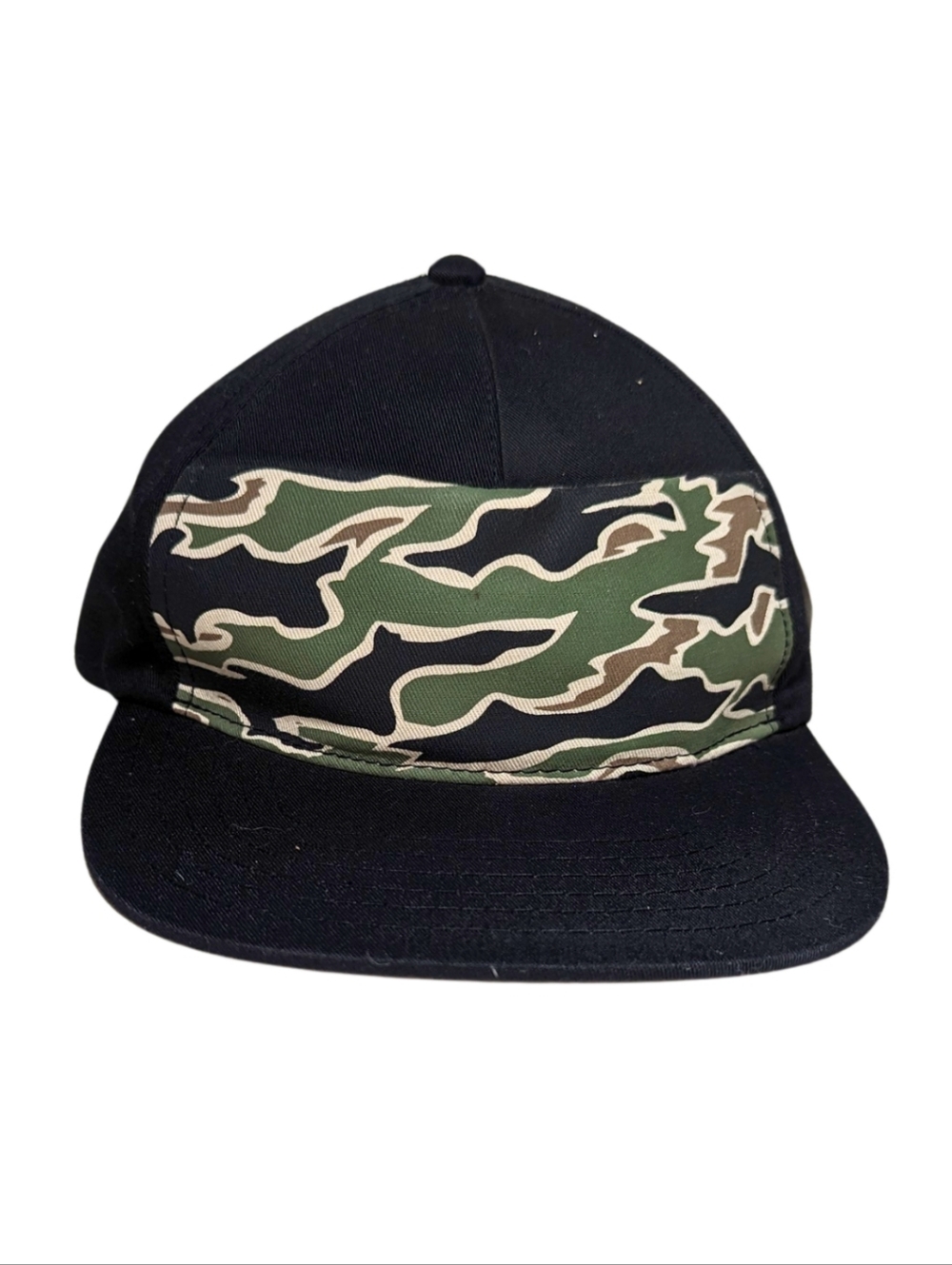 DOPE NWT Black Camo Tie Back Adjustable Cotton Baseball Hat